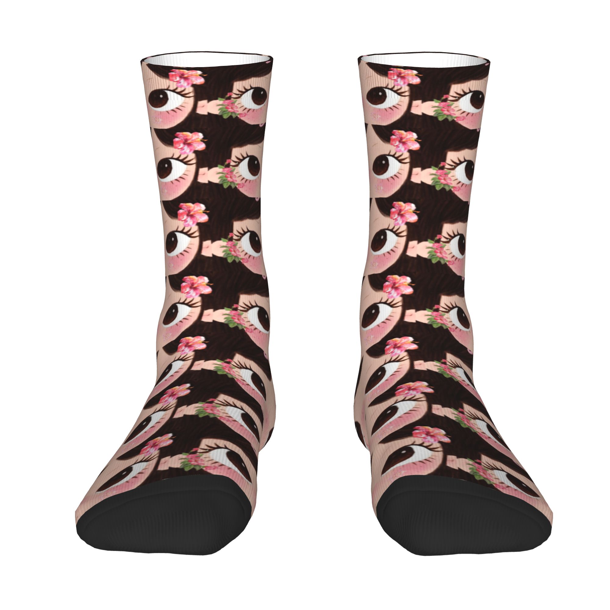 Dress Sock Men - Özel Büyük Gözlü Kız Çizgi Roman