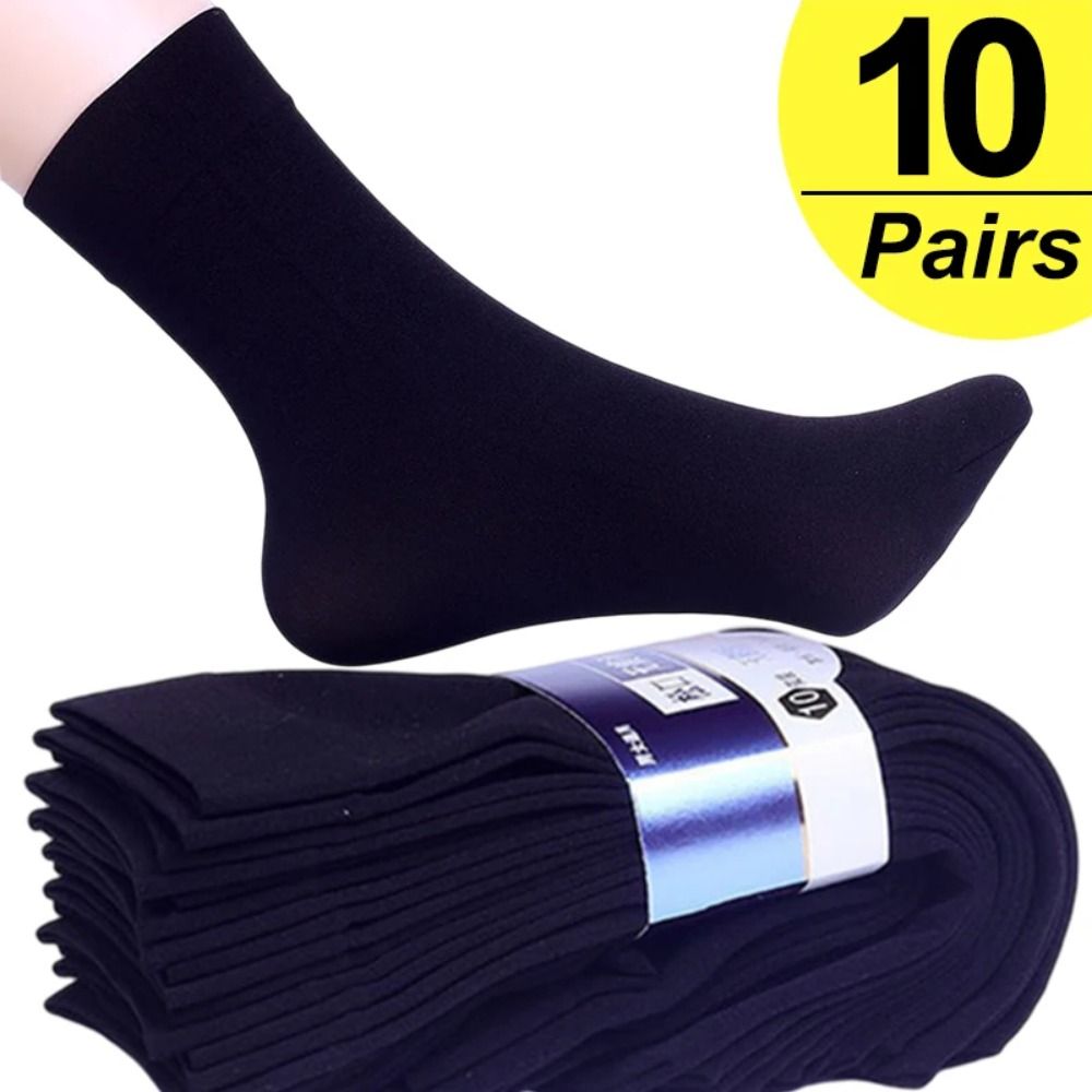 Silk Sock Bamboo - 10 çift Yeni Nefes Alabilen Erkekler