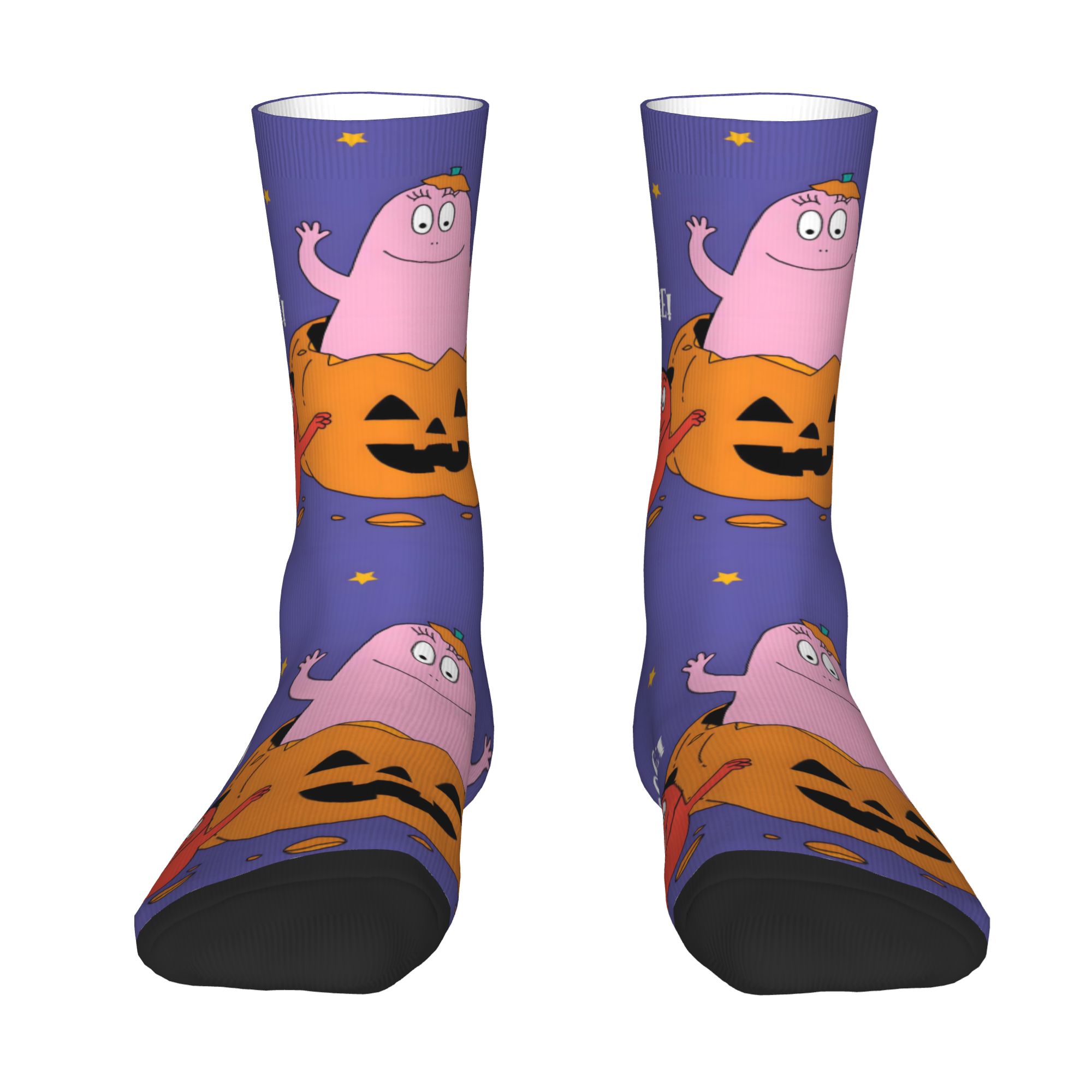 Dress Sock Men - Özel Komik Çizgi Film Barbapapa Desenli