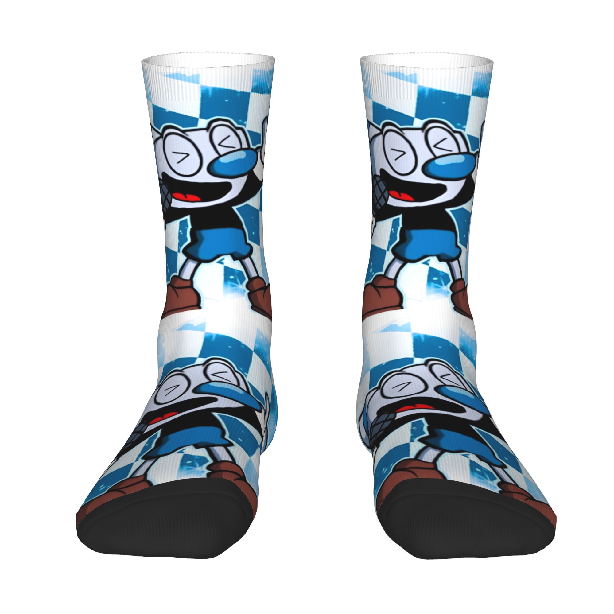 Dress Sock Men - Özel Cuphead ve Mugman Erkek Çorapları