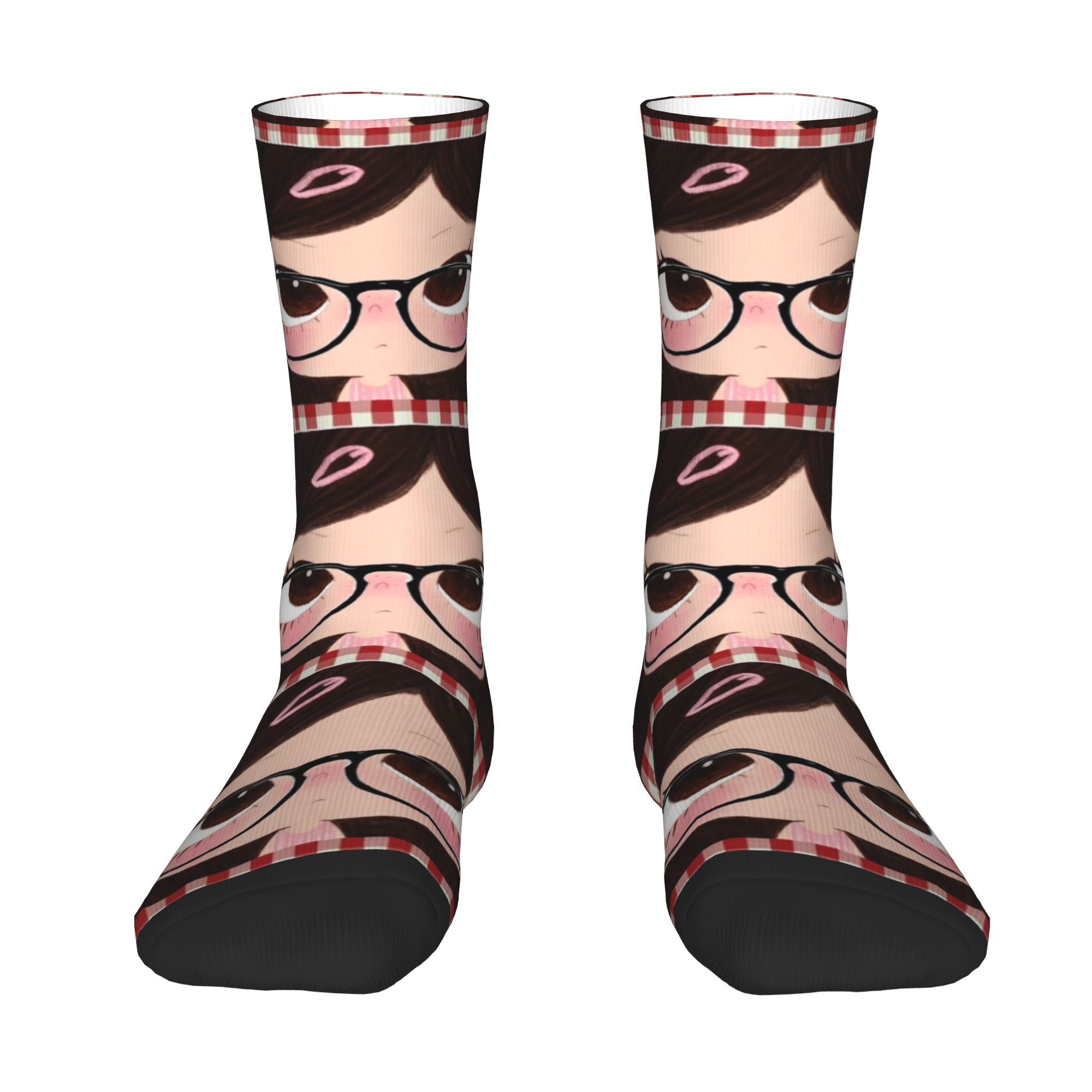 Dress Sock Men - Özel Büyük Gözlü Kız Çizgi Roman