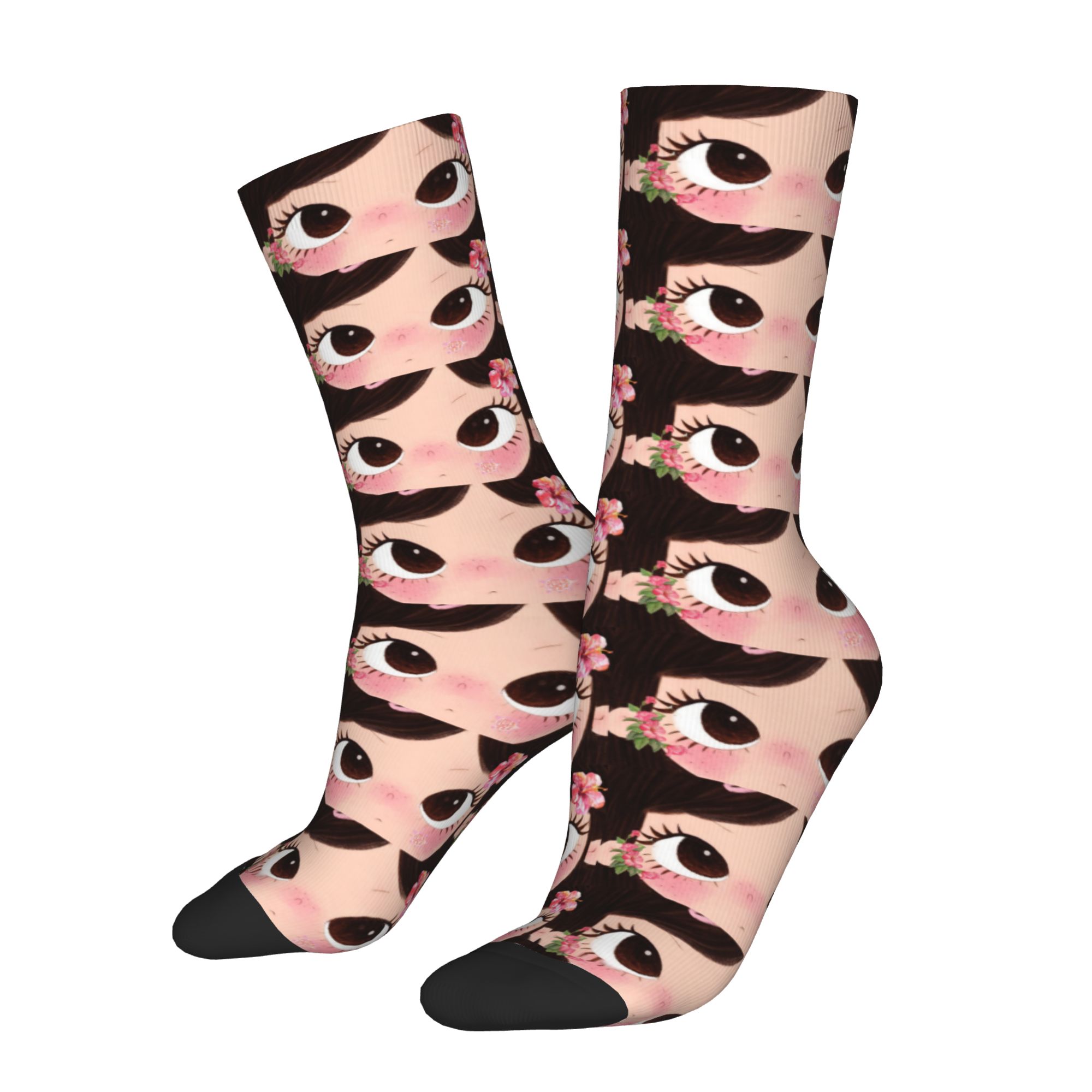 Özel Büyük Gözlü Kız Çizgi Rom - Dress Sock Men incelemesi ve fiyatı
