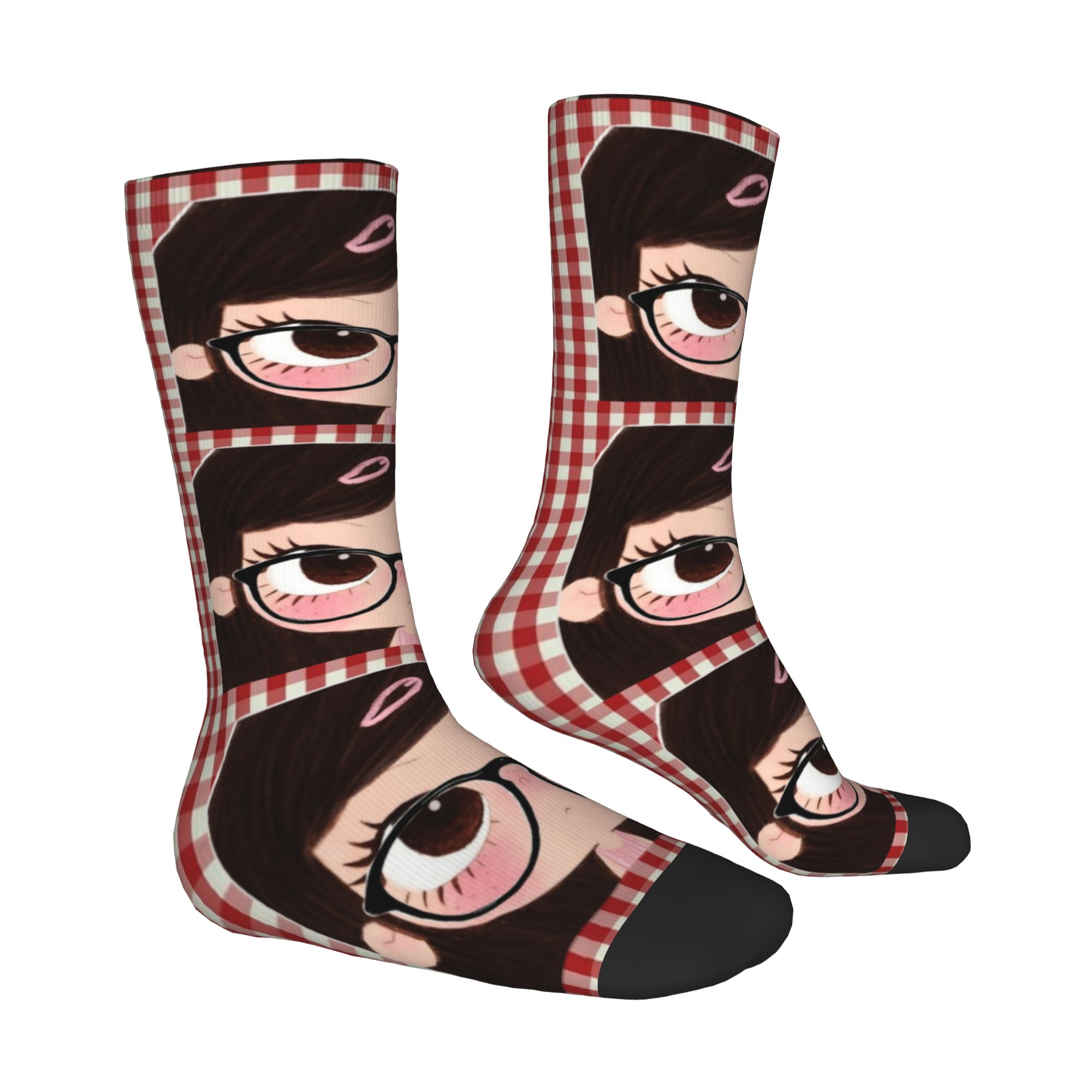 Özel Büyük Gözlü Kız Çizgi Rom - Dress Sock Men incelemesi ve fiyatı